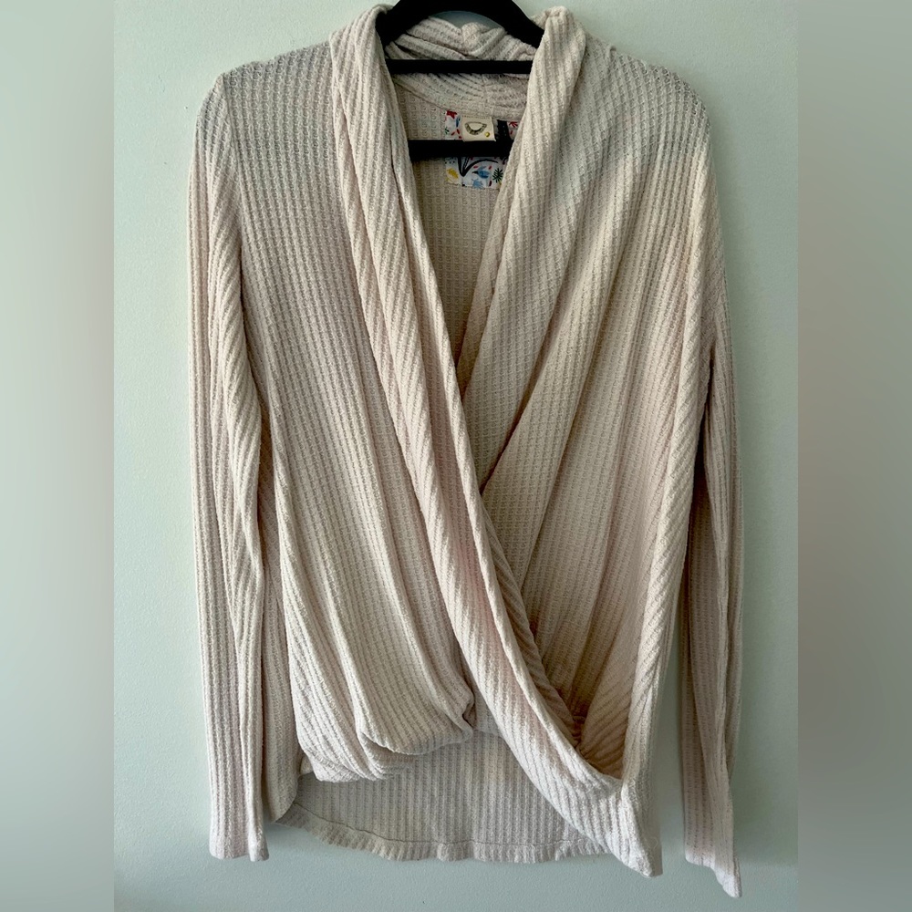 ANTHROPOLOGIE waffle knit sweater